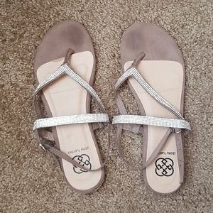 Daisy Fuentes sparkly sandals